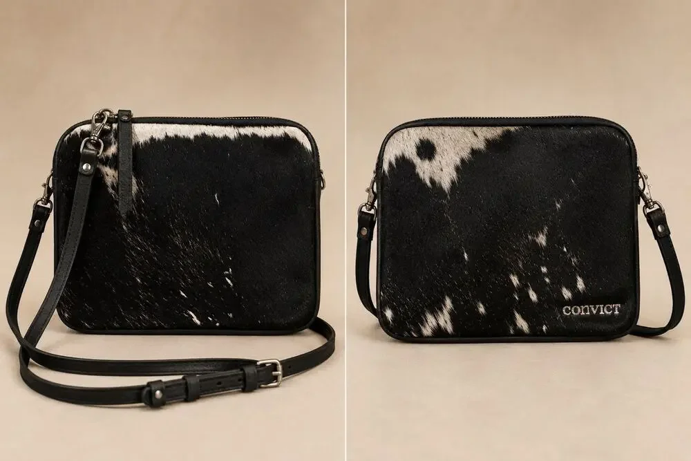 Convict- Australia Cow Hide Crossbody- Pre-owned